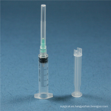 Jeringa retractable de plástico desechable de 5 ml